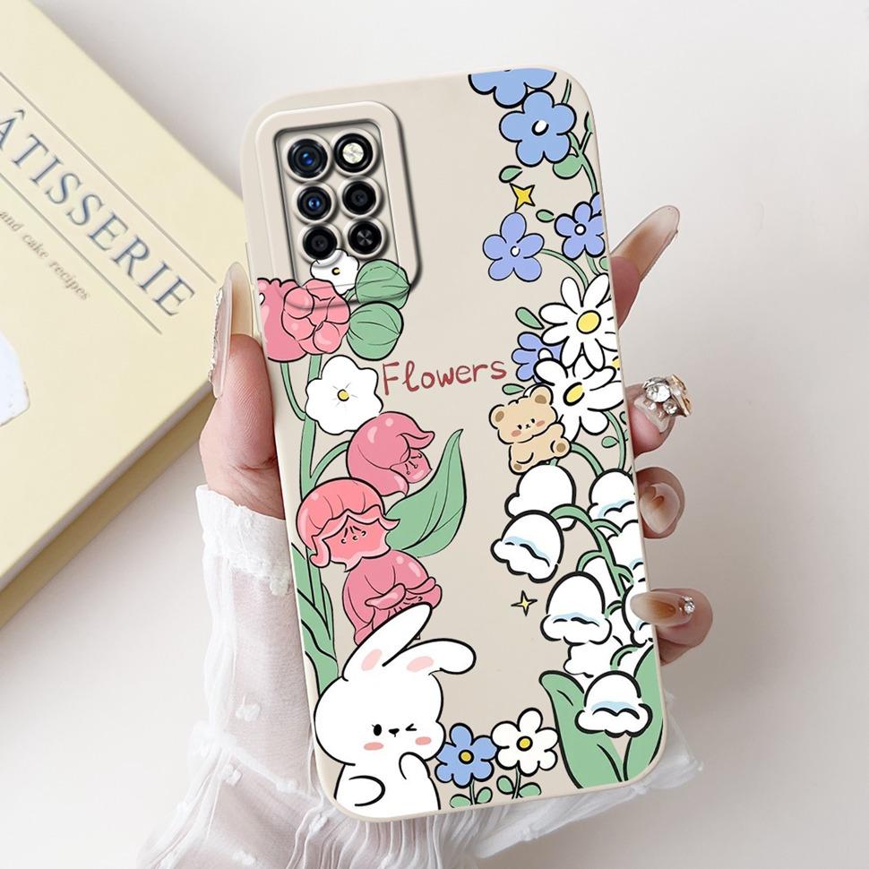 Чехол для Infinix Note 10 Pro X695 X695D Красивый Цветок Мягкий Силикон ТПУ Чехол для Телефона Для Infinix Note 10 Note10 Pro Чехол Funda