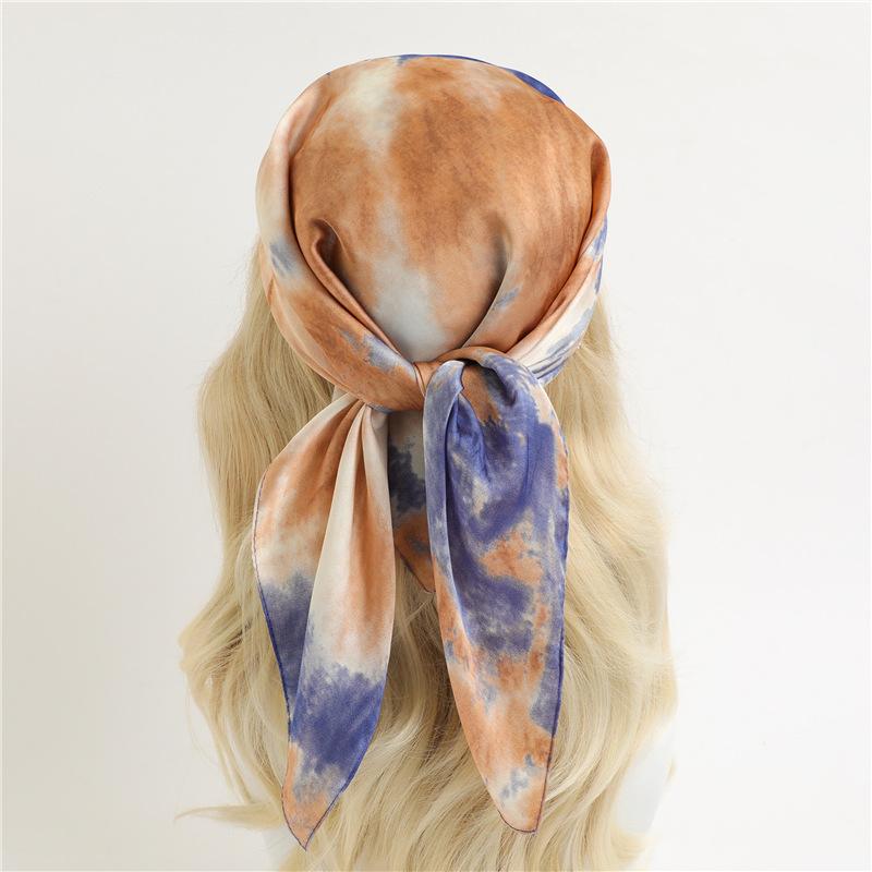 70 * 70cm New Silk Small Square Scarf For Women'S Neck Protection Professional Scarf Versatile Hair Tie Headscarf Scarf