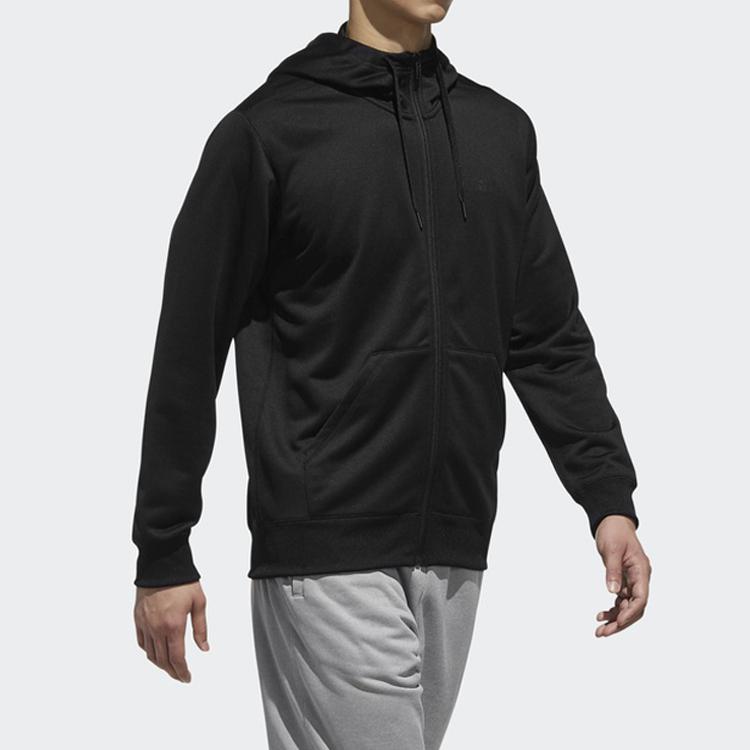 adidas Куртки Мужские Черные С Капюшоном Умеренные Другие DN1420