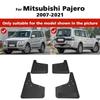 4PCS Mudguards Car Mud Flaps Compatible with Mitsubishi Pajero Montero 2007-2021 2017 2018 2019 2020