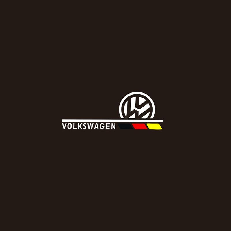 Для VOLKSWAGEN VW 2 шт. Водонепроницаемые светоотражающие наклейки на зеркало заднего вида автомобиля Для Volkswagen Golf 4 5 6 7 8 Passat Tiguan Bett