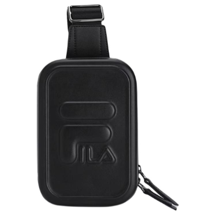 New FILA Polyurethane Sling Bag Mini Unisex Jet Black F13U529133F-BK