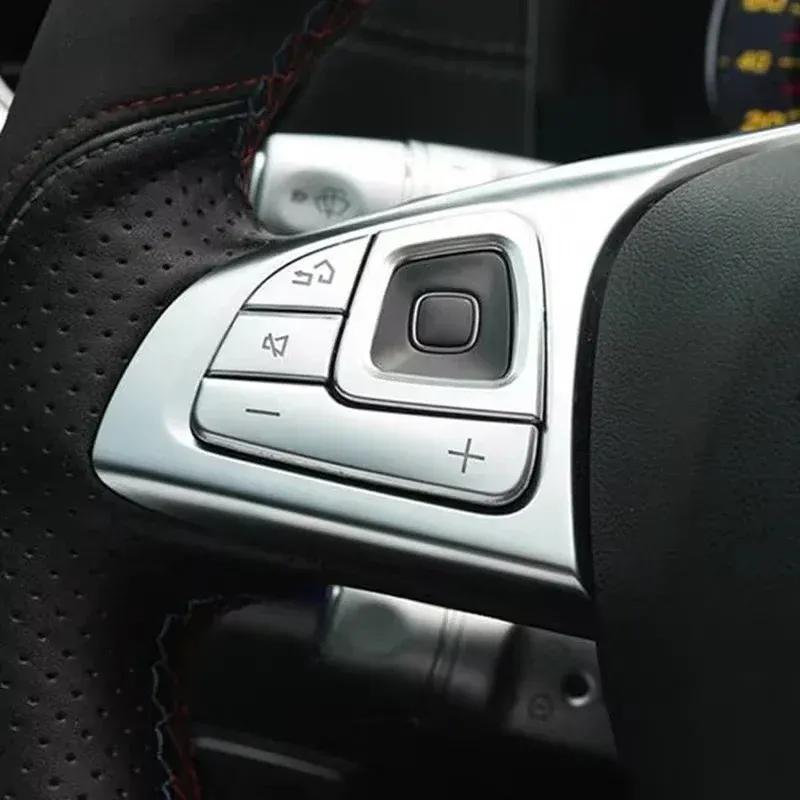 8 шт. Серебряные Накладки на Кнопки Руля Автомобиля для Mercedes E-Class W213 2016- Стайлинг Аксессуаров для Интерьера Автомобиля