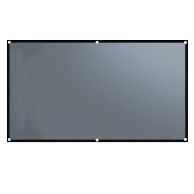 Простой портативный металлический антисветовой проекционный экран 1080p 16:Складная домашняя кинопроекция 9 Hd