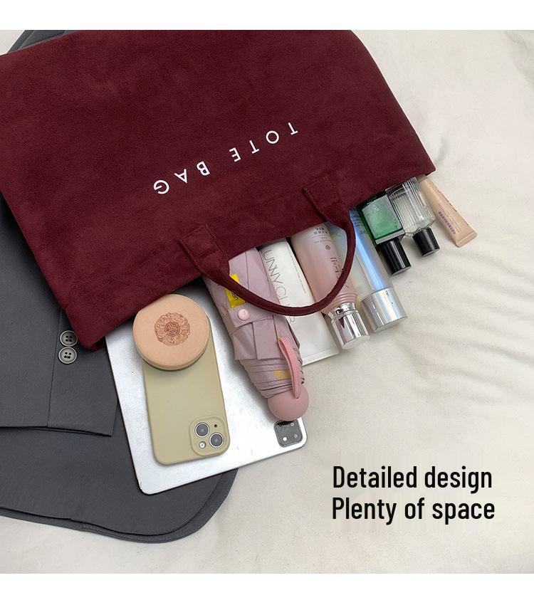 Трендовая вместительная сумка-тоут в стиле кросс-бордер – легкая и универсальная для повседневного шоппинга и поездок на работу