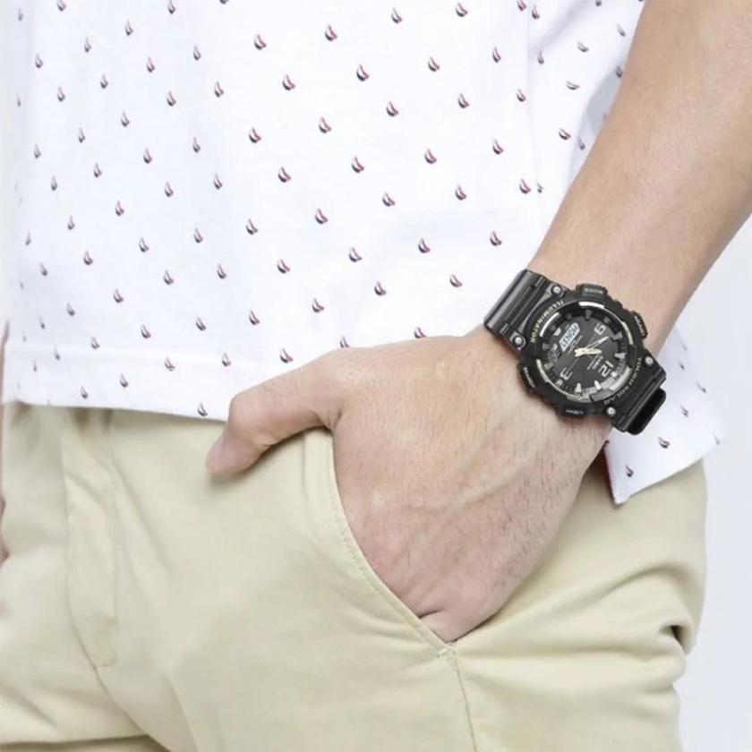 Casio Мужские ЧЕРНЫЕ ЧАСЫ ДЛЯ МОЛОДЕЖИ AQ-S810W-1 AQ-S810W-1