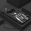 Berserk Anime Cute For Apple iPhone 15 14 13 12 11 XS XR X 8 7 Pro Max Plus Mini Liquid Left Rope Phone Case