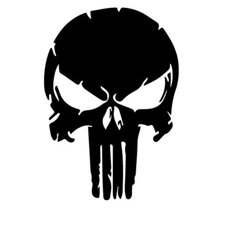 Персонализированная светоотражающая наклейка на автомобиль Череп Электромобиль Мотоцикл Украшение Наклейка на автомобиль