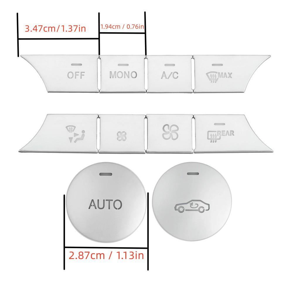 Автомобильная консоль AC Кондиционер АВТО Кнопки регулировки громкости Блестки Наклейки Накладка для Mercedes Benz CE CLS GLK Class W204 W212