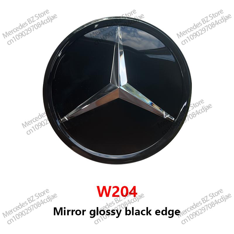 VRF2 Car Front Grille Emblem Star Badge Logo Chrome black Silver 3D Mirror Grid For For Mercedes Benz W205 W204 W213 W253 C300