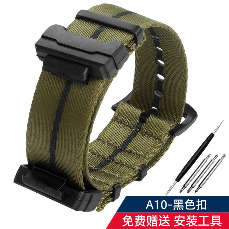 Адаптер 16 мм + Нейлоновый ремешок для Casio Gshock GA120 GA100 5600 GWM5610 DW6600 Аксессуары для ремешка часов