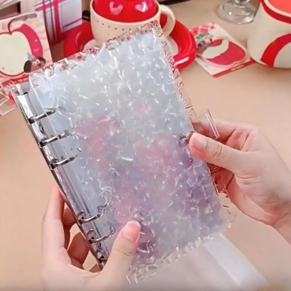 Transparent Acrylic Water Ripples Money Saving Book Large Capacity Savings Binder Get Rich
