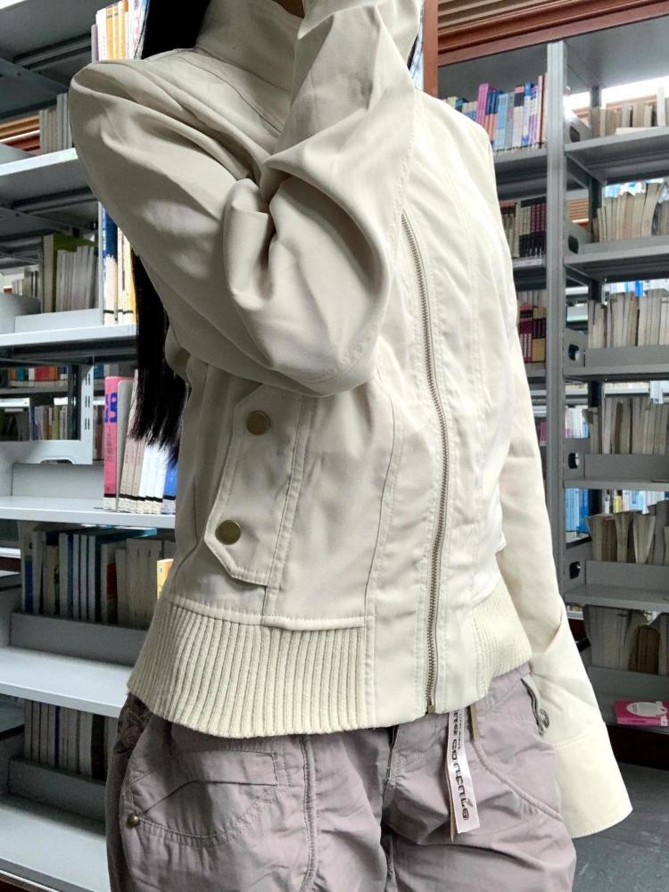 Винтажные укороченные куртки для женщин Харадзюку повседневные приталенные куртки на молнии Y2K уличная одежда с длинным рукавом верхняя одежда одежда осень зима