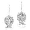 1 Pair Personality Fashion Earrings for Women Silver Plated Angel Wings Hanging Earrings YSL