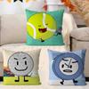 Мультяшная B-BFDI Подушка Аниме Подушка Подушка для головы на диван-кровать Наволочка Чехол для подушки 45x45 см Мода