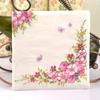 20Pcs Pink Flowers Paper Napkin Disposable Birthday Wedding Party Table Decor