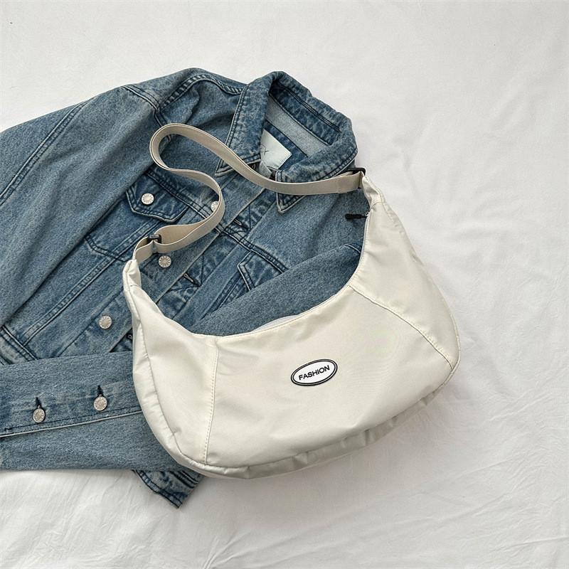 Trendy Large Capacity Dumpling Shape Shoulder Bag For Women Street Style Fashion 2023 Summer New Simple Single Shoulder Bag