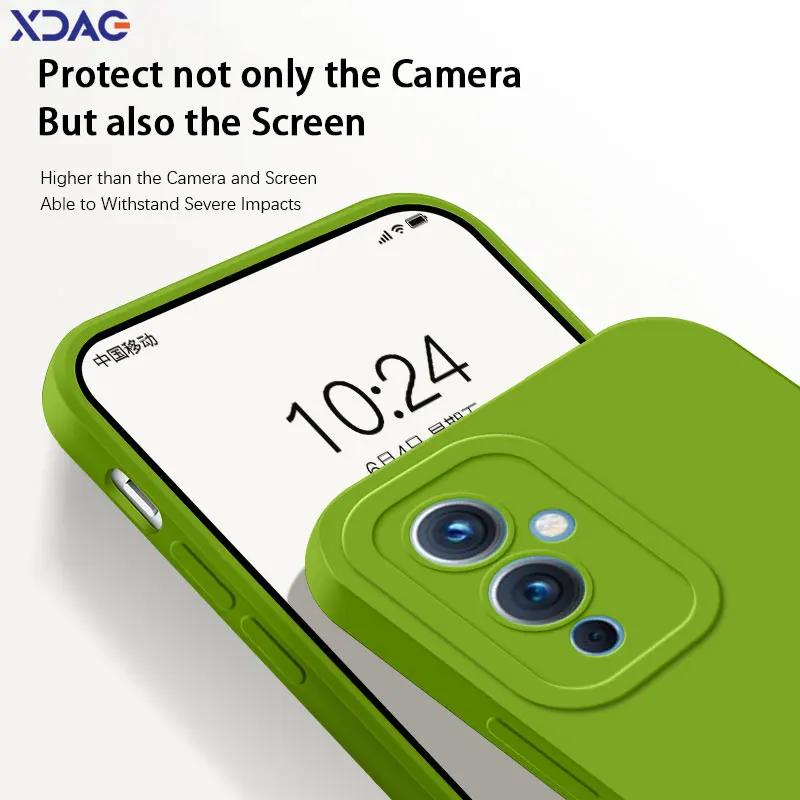 Чехол для телефона из жидкого силикона с ангельскими глазками для OnePlus 9 Pro 9R R RT, мягкий, защитный, противоударный чехол для камеры OnePlus9 9Pro 9RT