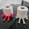 Мультяшный держатель для туалетной бумаги с болтающейся ногой, диспенсер для туалетной бумаги, 3D-печать, подставка для салфеток, декор для ванной комнаты, гостиной