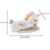 Stylish Mini White Unicorn Stapler, Multifunctional, Suitable For Office And School Supplies, Cute Stationery And Creative Gifts