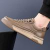 Fashion Men Casual Leather Shoes2024New Luxury Brand Genuine Leather Walking Shoes Outdoor Flat Designer Sneakers Tenis Masculino Shoes