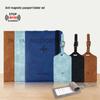 Color-Changing PU Leather Passport Holder & RFID Shielding Luggage Tag Set