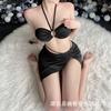 Сексуальное нижнее белье Сексуальные подтяжки Ночная рубашка с высокой талией и разрезом для ночного клуба Короткая юбка Комплект Passion free 7