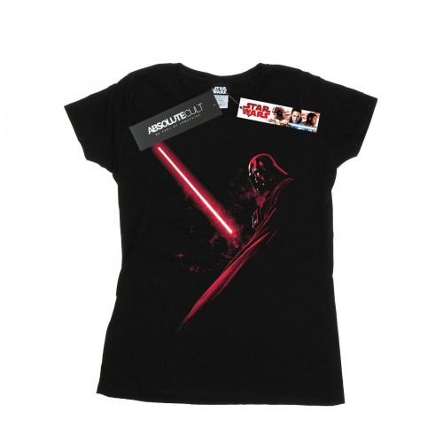 Star Wars Womens/Ladies Darth Vader Shadow Cotton T-Shirt