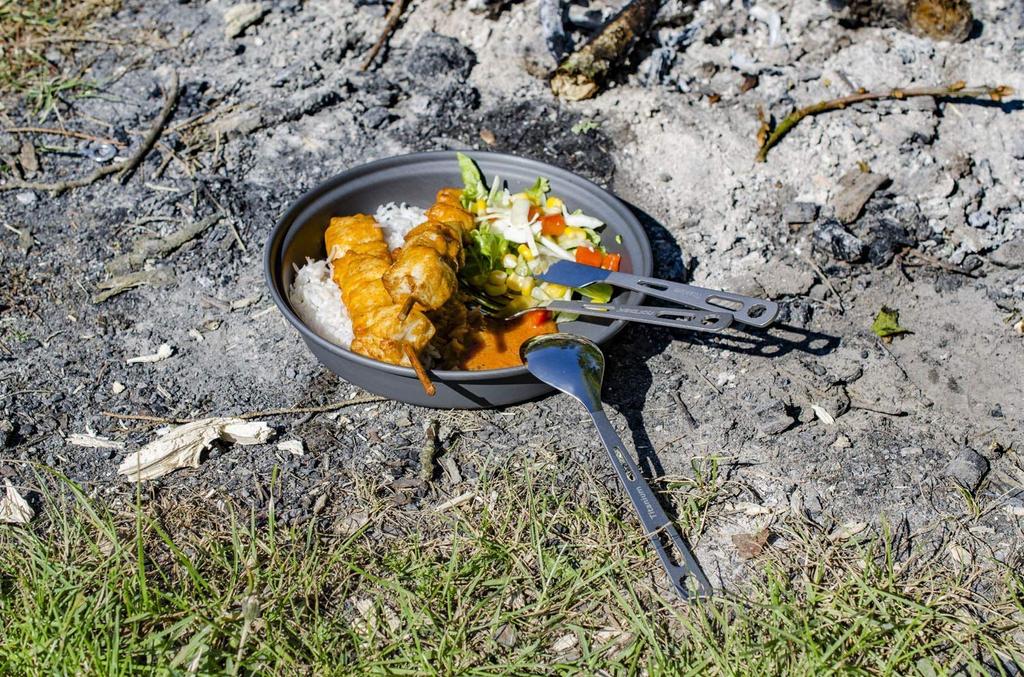 Набор столовых приборов NORDISK Outdoor, титановые столовые приборы, 16 см [Товар]