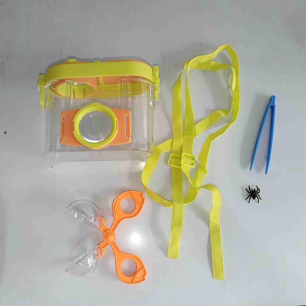 Пластиковый прибор для просмотра ошибок, двойная лупа, набор для наблюдения за насекомыми, принадлежности для обучения насекомым