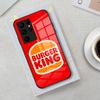 Brand Burger King Phone Case For Samsung S26 S25 Edge Ultra 23 22 21 20 Ultra Plus S24 Fe Glass Cover