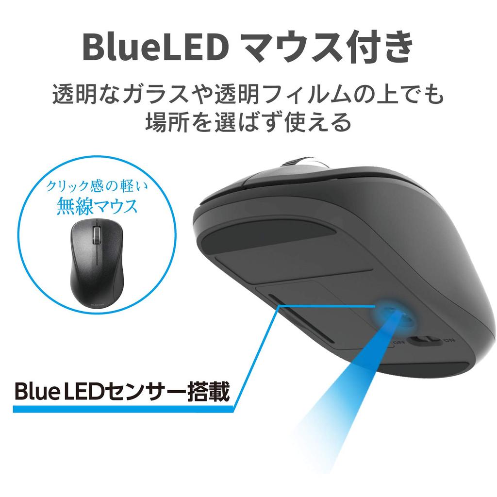 ELECOM Беспроводная клавиатура и мышь, комплект, мембранная тонкая полноразмерная клавиатура, черная TK-FDM110MBK