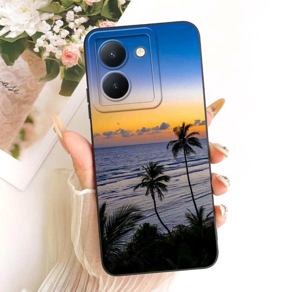 Чехол для Vivo Y36 4G Чехол V2247 Роскошный Модный Крутой Кавайный Милый Расписной Силиконовый Чехол для Телефона для Y36 Vivo Y 36 4G