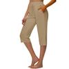 Женские спортивные штаны, капри с завязками и карманами, широкие штаны для бега, занятий йогой