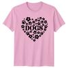 Dogs Paw Heart Flower Pet Animal Lover Adult Unisexs Unisexs Graphic TShirt
