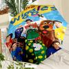 The Wiggles Umbrella with Automatic Open/Close & Self-8-Rib Heavy-Duty Umbrella, Compact Travel Umbrella Suitable for Outdoor
