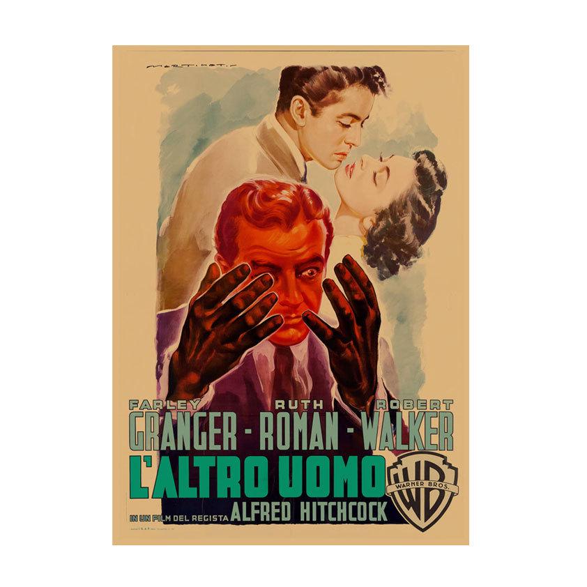 Ретро европейско-американский иллюстративный кинопостер для бара, кафе, ресторана или магазина молочного чая - Настенный плакат на крафт-бумаге