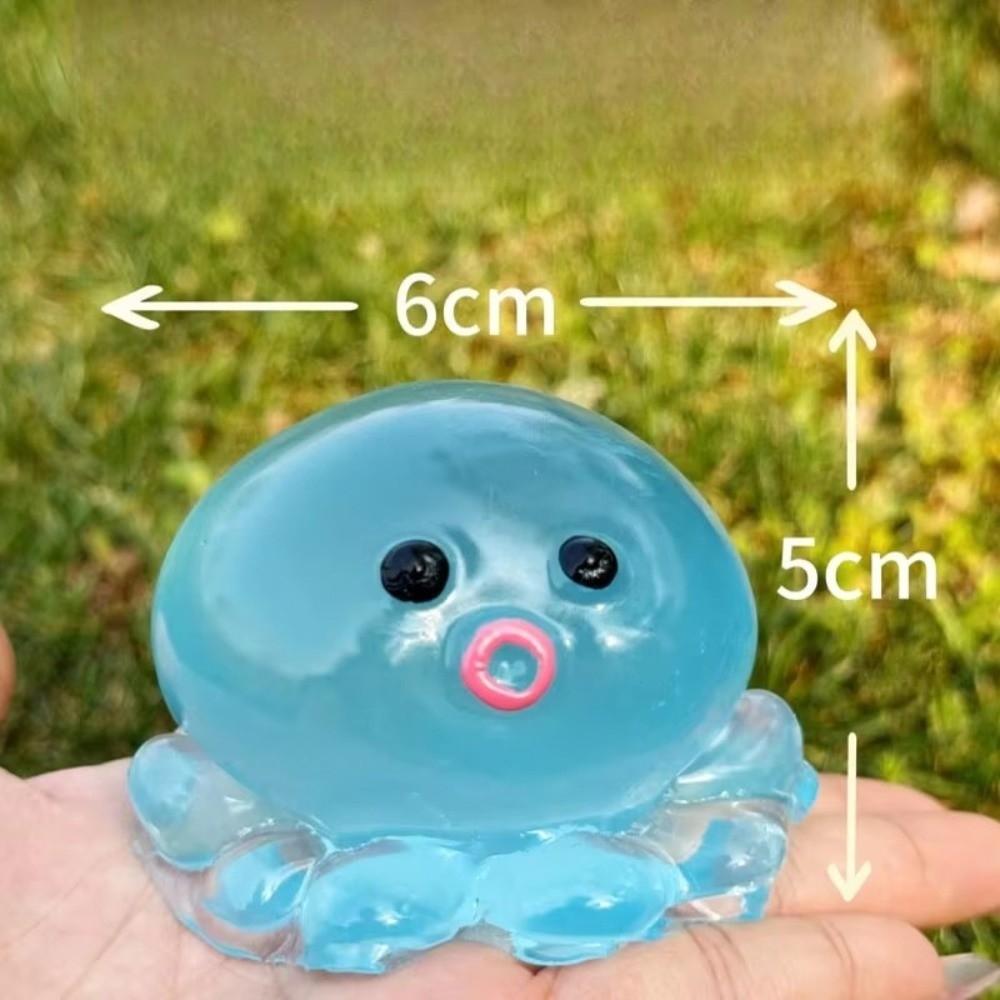 Sugar Filled Glitter Octopus Squishy Simulation Stress Relief Toy For Stress Anxiety Relief