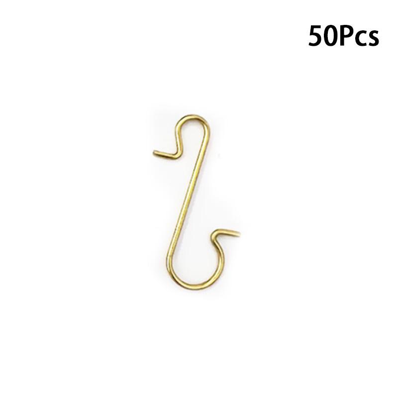 50 шт. DIY Подвесной крючок S-образной формы для рождественских украшений Крючки для дома Товары для вечеринки Декор Металл