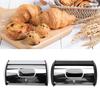 Iron Bread Bin Bread Storage Holder Bread Bin Bread Box Bread Holder Storage Container With Small Window for Kitchen Countertop