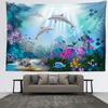 Рыба мечты подводный пейзаж гобелен настенный богемный абстрактный кавайный простой хиппи спальня гостиная домашний декор