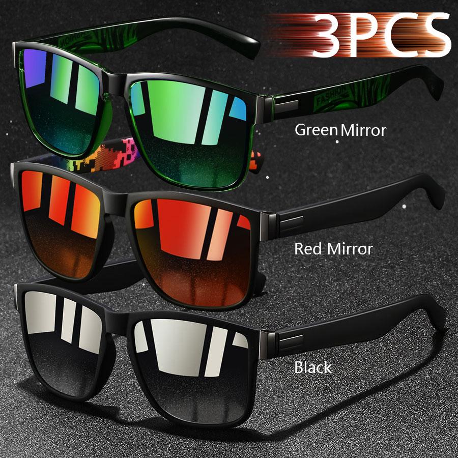 Модные винтажные квадратные унисекс солнцезащитные очки для вождения и рыбалки мужские и женские люксовые брендовые дизайнерские солнцезащитные очки с антибликовым покрытием UV400