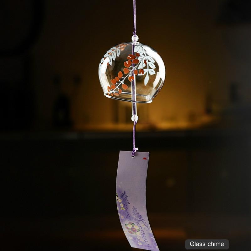 Японский стиль ручной работы стеклянная расписная музыка ветра украшение двери аксессуары для дома креативный подарок ARI