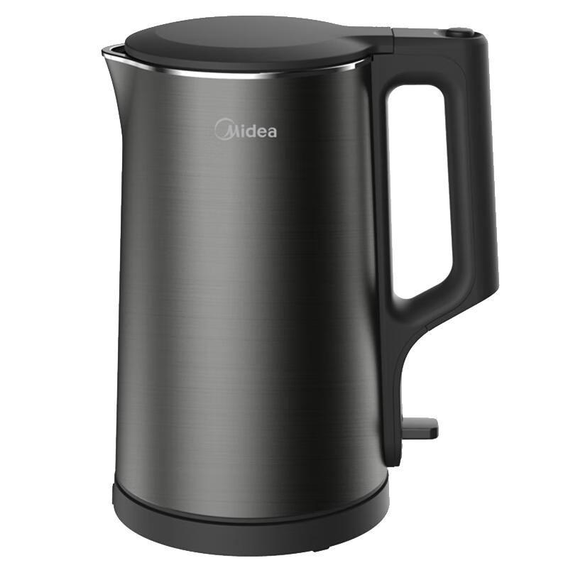 Midea 304 Stainless Steel Double-Layer Anti-Scald Electric Kettle CN plug (adapter included)