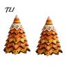 Seasonal Home Decor Projects DIY Quilted Fabric Christmas Tree Craft Kit, Vintage Patchwork Handmade Ornament Set Xmas Sewing Set, Tabletop