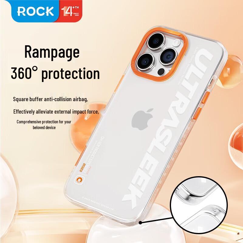 ROCK iPhone 15 Pro Frosted Skin-Feel Protective Case