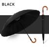 Горячая Распродажа Деревянная Ручка из Кожи Зонт Женский Бренд Зонты для Гольфа Большой Прочный Зонт Изогнутая Деревянная Ручка Деловые Зонты