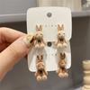New Geometric earrings For Woman Fashion Korean Jewelry Temperament Girl's Daily Wear earrings