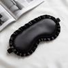 Soft Texture Silk Ruffle Sleep Eye Mask Silk Material Blackout Eye Patches  Better Sleep