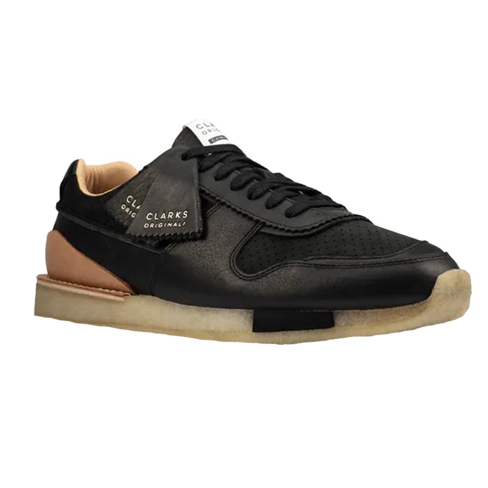Clarks Mens Toe Run Leather Trainers